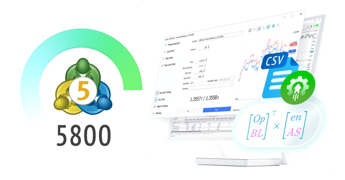 MT5_metatrader5官网_数据行情信息与相关工具参考站：MetaTrader 5 平台更新 Build 5800：重新设计的交易对话框以及 MetaEditor 中改进的 CSV 操作功能（封面配图）